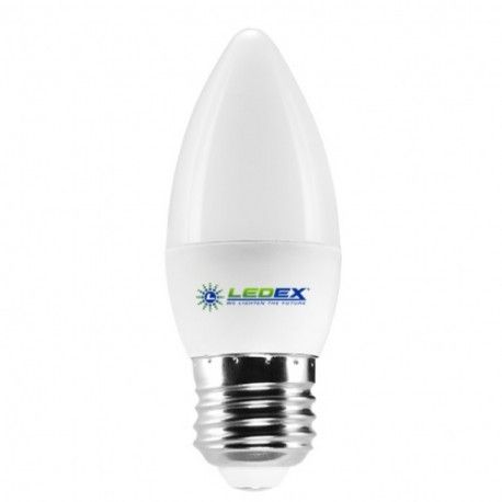 Лампочка cветодиодная LEDEX 7W E27 4000K PREMIUM C37 (СВЕЧКА)