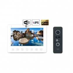 Комплект видеодомофона Neolight NeoKIT HD+ Black WiFi