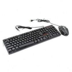 Клавиатура с подсветкой Landslides KR-6300TZ Combo + мышь USB (6944)