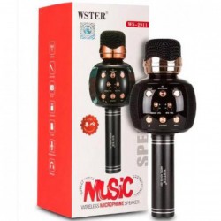 Микрофон-караоке с динамиком Wster WS-2911 Bluetooth Mix color