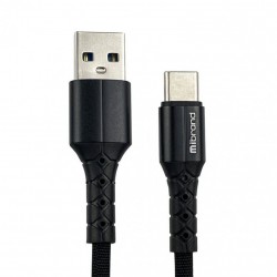 Кабель USB 2.0 TYPE-C Mibrand MI-32 Nylon Black 2 метра