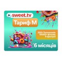 Стартовый пакет Тариф M от Sweet TV на 6 месяцев