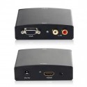 Адаптер (перехідник) VGA - HDMI + R/L VGA-HDMI + 2xRCA DC-5V