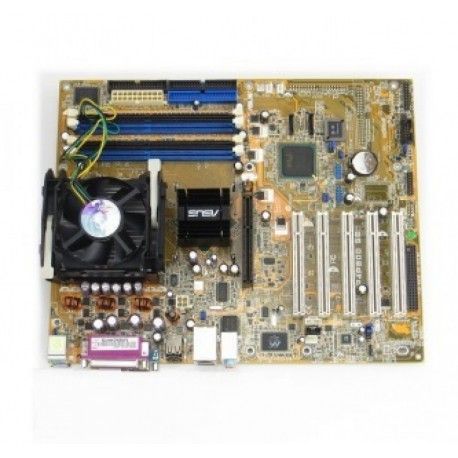 Материнская плата Asus P4P800-SE + CPU Intel Celeron D325 + кулер УЦЕНКА  - 1