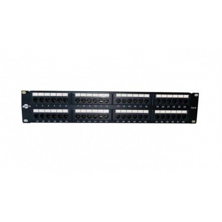 Патч-панель ATcom 19, 48 портов UTP Cat.6 (P6048)  - 1