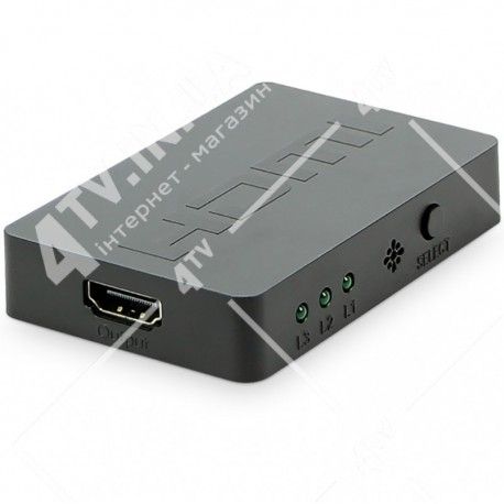 Переключатель SWITCH HDMI 1.4a 3 port MINI с ИК-пультом  - 1