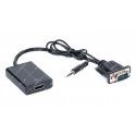 Адаптер (перехідник) VGA - HDMI + Audio