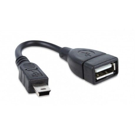 Кабель OTG USB 2.0 AF - Mini USB 0.1 метра  - 1