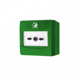 Кнопка для активации пожарной тревоги вручную Ajax Manual Call Point Green Jeweller беспроводная