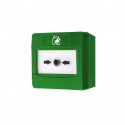 Кнопка для активации пожарной тревоги вручную Ajax Manual Call Point Green Jeweller беспроводная
