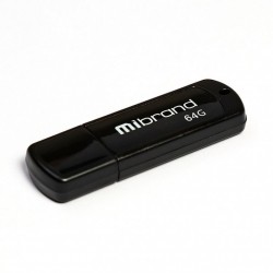 Накопитель Mibrand Grizzly 64Gb Black USB 2.0 (MI2.0/GR64P3B)