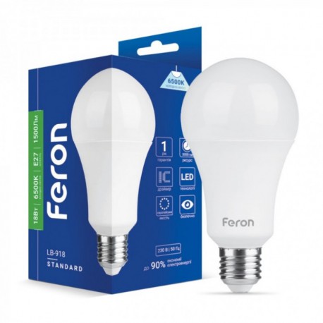 Лампочка cветодиодная Feron LB-918 18W E27 6500K