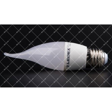 Лампочка cветодиодная LEDEX 6W E27 4000K PREMIUM (СВЕЧА НА ВЕТРУ)  - 1
