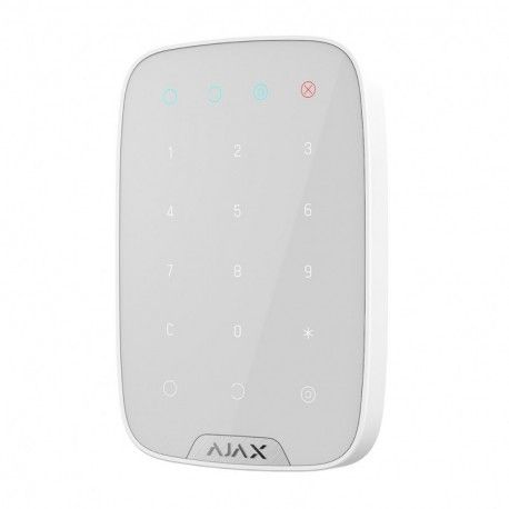 Беспроводная сенсорная клавиатура Ajax KeyPad белая  - 1