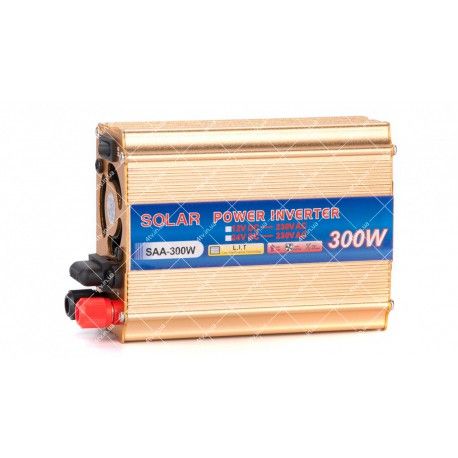 Инвертор c 12V в 220V Solar SAA-300W + USB  - 1