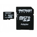Карта памяти microSDHC Patriot LX 16GB UHS-1 (PSF16GMCSDHC10) + SD-adapter