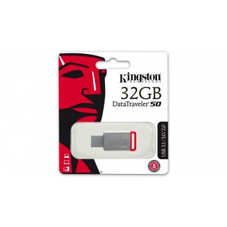 Накопитель Kingston 32GB DT50 USB 3.1 (DT50/32GB)  - 1