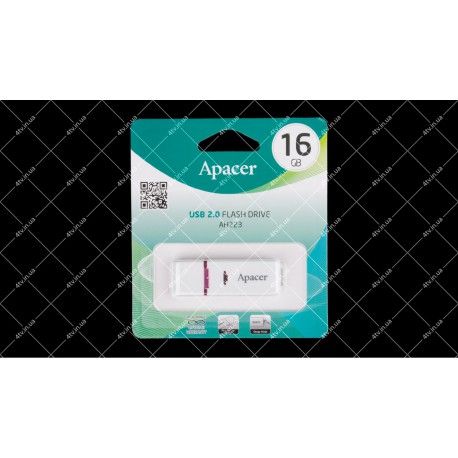 Накопитель Apacer 16GB AH223 WHITE USB 2.0  - 1