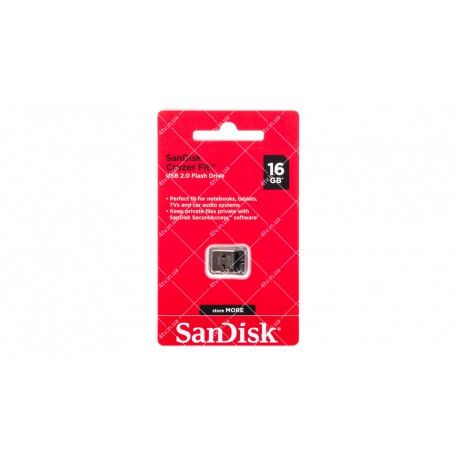 Накопитель SanDisk 16Gb Cruzer Fit USB 2.0 (SDCZ33-016G-G35)  - 1