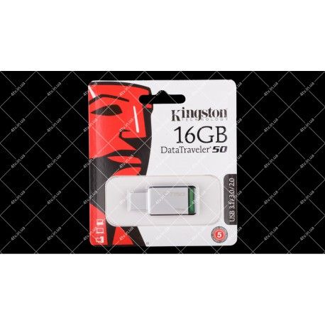 Накопитель Kingston 16GB DT50 USB 3.1 (DT50/16GB)  - 1