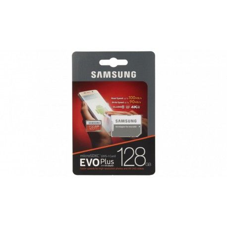 Карта памяти microSDXC Samsung EVO Plus 128GB Adapter (MB-MC128GA/RU)  - 1