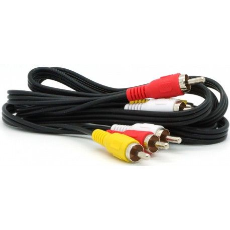 Кабель 3RCA-3RCA Tcom 1.5 метра  - 1