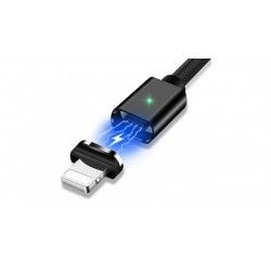 Кабель USB 2.0 Lighting iPhone магнитный Black 1.0 метр