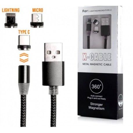 Кабель USB 2.0 AM to Micro USB + Lightning  - 1