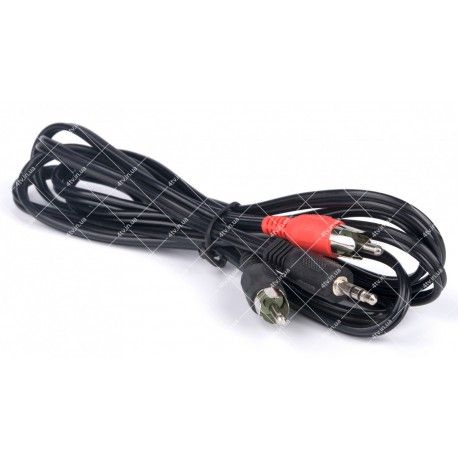 Кабель 2RCA-3.5мм Jack Audio Tcom 1.8 метра  - 1