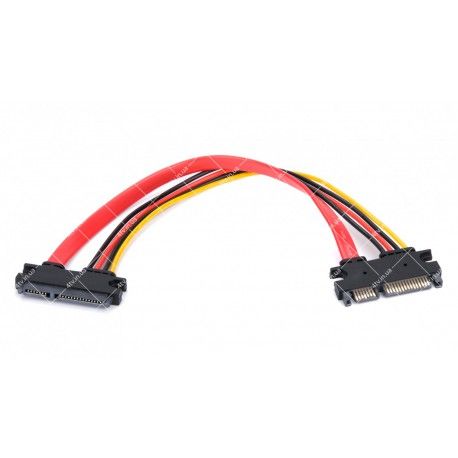 Удлинитель SATA 7+15pin M/F  - 1