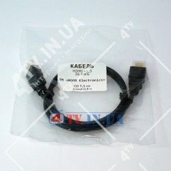 Кабель HDMI-HDMI 0.8 метра  - 1