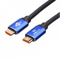 Кабель HDMI-HDMI v.2.1 ATcom Real 8K 2 метра  - 1