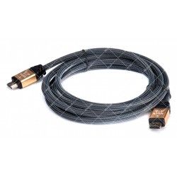 Кабель HDMI-HDMI v.2.0 gold 3 метра блистер  - 1