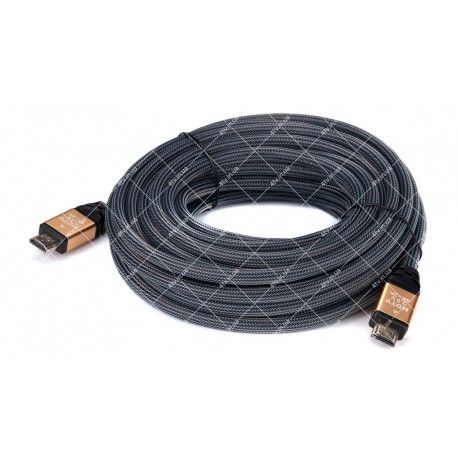 Кабель HDMI-HDMI v.2.0 gold 10 метров  - 1