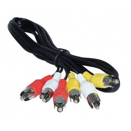 Кабель 3RCA-3RCA 1.2 метра  - 1