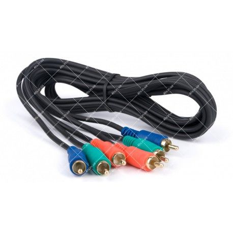 Кабель компонентный YPbPr 3RCA-3RCA 1.5 метра  - 1