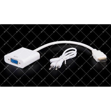 Адаптер (переходник) HDMI - VGA + AUDIO Female 0.2м  - 1