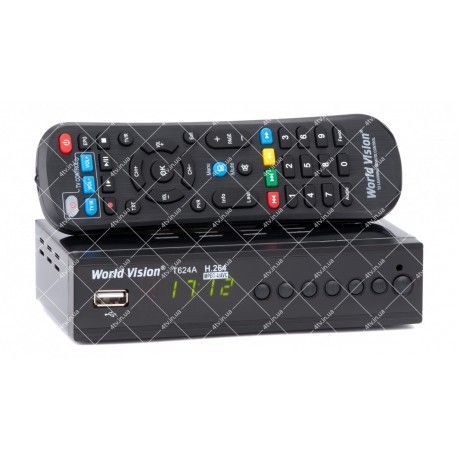 World Vision T624A DVB-T2 + обучаемый пульт  - 1