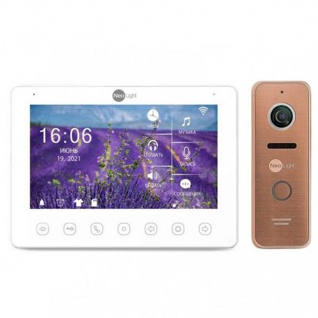 Комплект видеодомофона Neolight NeoKIT HD+ WiFi 2 Bronze  - 1