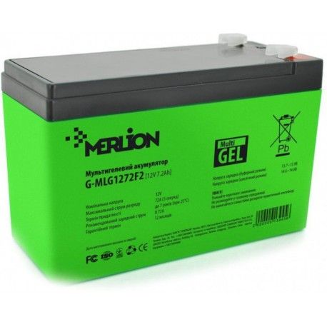 Батарея аккумуляторная MERLION G-MLG1272F2 12V 7.2Ah  - 1