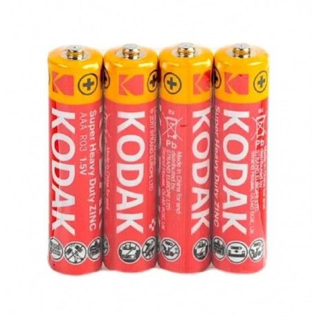 Батарейка Kodak Super Heavy Duty Zinc 1.5V AAA R03 4 шт  - 1
