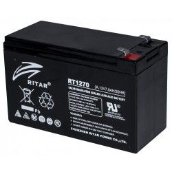 Батарея аккумуляторная Ritar AGM RT1270B 12V 7.0 Ah черная
