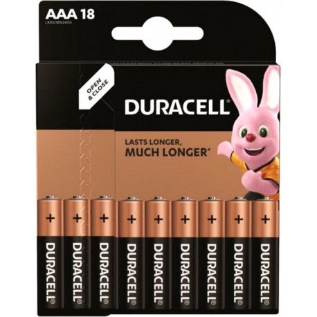 Батарейка Duracell Basic AAA MN2400 LR03 18 шт  - 1