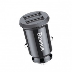 Автомобильное зарядное устройство Baseus Grain 3.1A на 2 USB черное