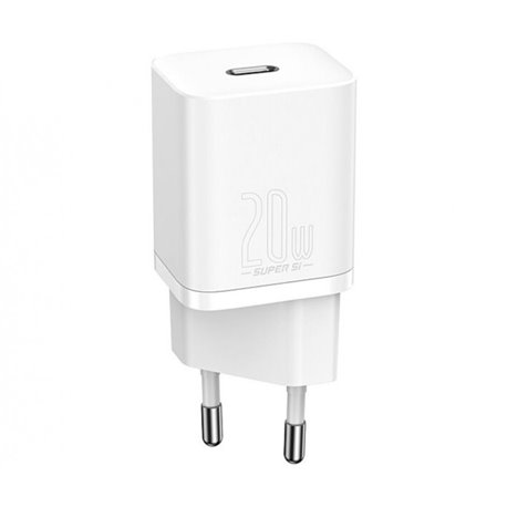 Адаптер сетевой Baseus Super Si Quick Charger 1C 20W EU White