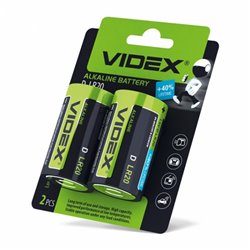 Батарейка VIDEX Alkaline 1.5V LR20/D 2 шт