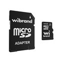 Карта памяти microSDHC Wibrand 16GB UHS-1 (WICDHU1/16GB-A) + SD-adapter