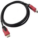 Кабель HDMI-HDMI Tcom v.1.4 Ø6.0 1.5 метра красно-чёрный