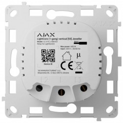 Реле для LightSwitch Ajax LightCore (1-gang) vertical