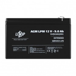 Батарея акумуляторна AGM LogicPower LPM 12V 9Ah